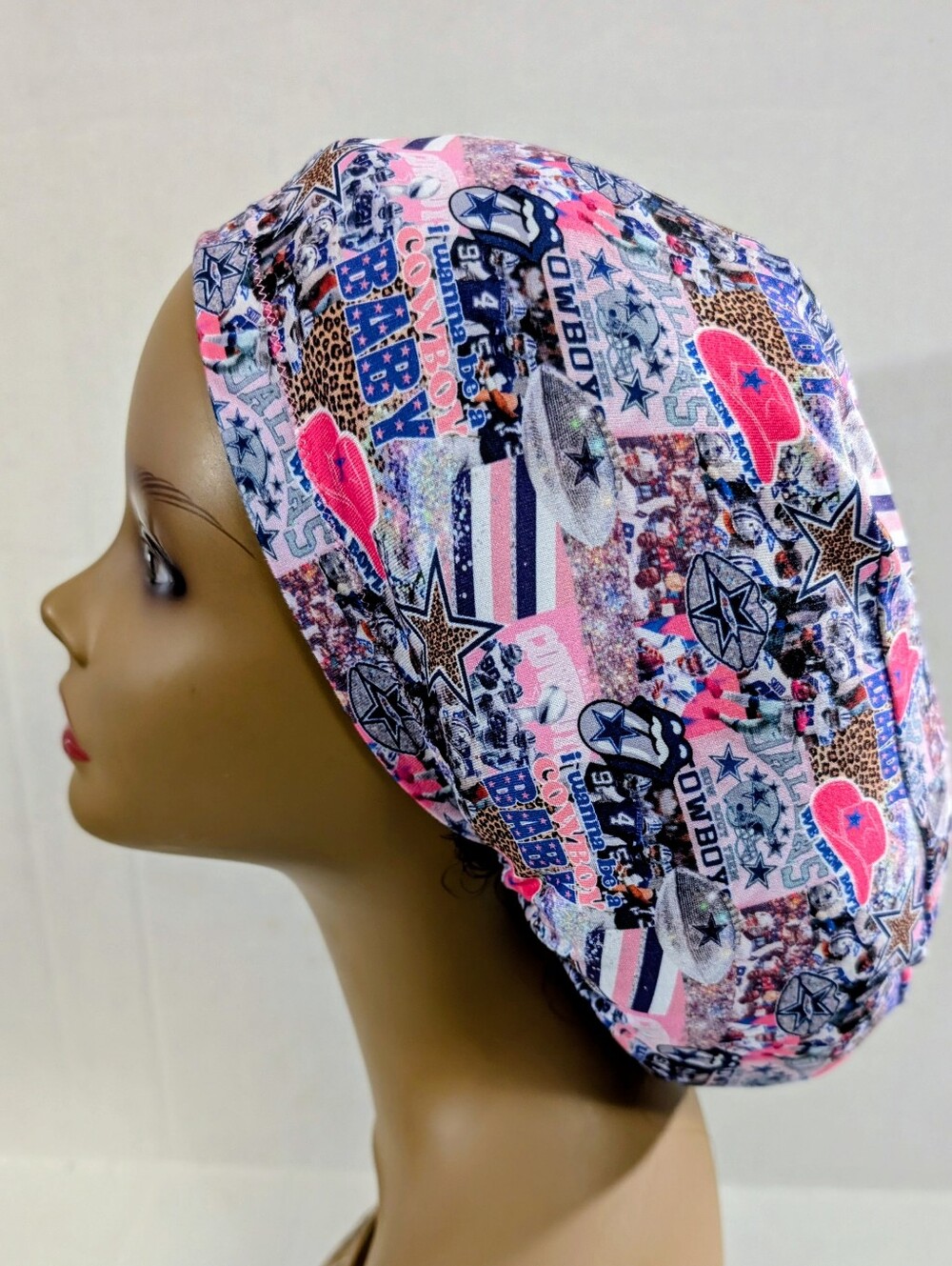 Cowboys, Dallas, Euro Style Scrub Cap, Scrub Cap